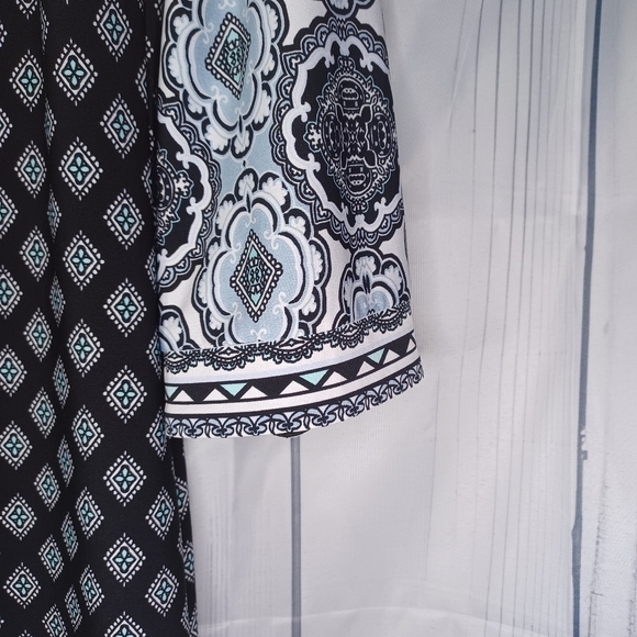 MSK multi pattern mini 70’s dress - Picture 3 of 10